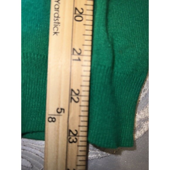 Women's Ruby Rd Green Beaded Long Sleeve Sweater Size Large - Picture 9 of 11